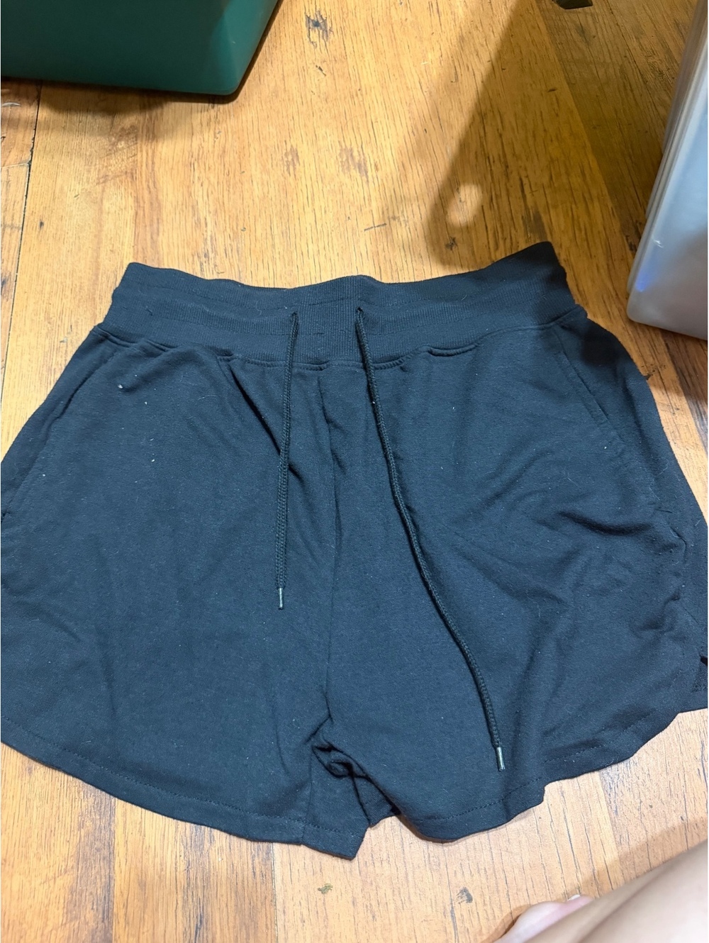 Starting Point Ultra Soft French Terry Black Shorts Size L